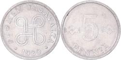 World Coins - Coin, Finland, 5 Pennia, 1980