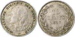 World Coins - Netherlands, Wilhelmina I, 10 Cents, 1897, Silver, , KM:116