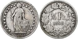 World Coins - Switzerland, 1/2 Franc, 1898, Bern, Silver, , KM:23