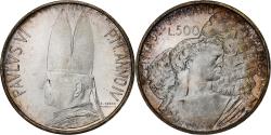 World Coins - Vatican, Paul VI, 500 Lire, 1966 - Anno IV, Rome, Silver, , KM:91