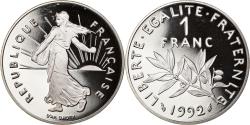 World Coins - Coin, France, Semeuse, Franc, 1992, Paris, BE, , Nickel, KM:925.2