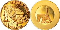 World Coins - France, Token, Expo 85, Nautile, Arts & Culture, 1985, , Copper Gilt