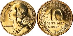 World Coins - Coin, France, Marianne, 10 Centimes, 2001, Paris, BU,