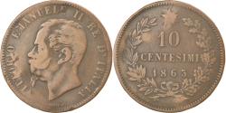 World Coins - Coin, Italy, Vittorio Emanuele II, 10 Centesimi, 1863, , Copper