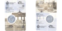 World Coins - San Marino, 5 Euro, Caduta del muro di Berlin (25° Anniv.), 2014, Rome, UNC