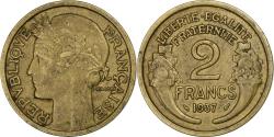 World Coins - France, 2 Francs, Morlon, 1937, Paris, Aluminum-Bronze, , Gadoury:535