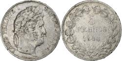 World Coins - France, Louis-Philippe I, 5 Francs, 1844, Lille, Silver,