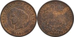 World Coins - Coin, France, Cérès, 5 Centimes, 1880, Paris, , Bronze, KM:821.1