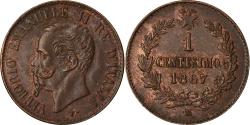 World Coins - Coin, Italy, Vittorio Emanuele II, Centesimo, 1867, Milan, , Copper