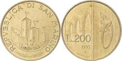 World Coins - Coin, San Marino, 200 Lire, 1993, , Aluminum-Bronze, KM:300