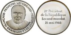 World Coins - France, Medal, François Mitterrand, Réelu Président, Silver,