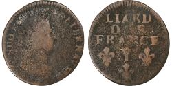 World Coins - France, Louis XIV, Liard de France, 169[-], Lille, Copper, , C2G:190