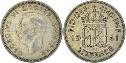 World Coins - Coin, Great Britain, George VI, 6 Pence, 1941, , Silver, KM:852