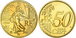 World Coins - France, 50 Euro Cent, 2004, BE, , Brass, KM:1287