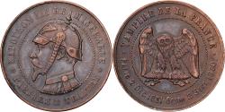 World Coins - France, Napoleon III, 10 Centimes, 1870, Sedan, Satirique, Bronze,