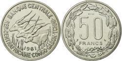 World Coins - Coin, EQUATORIAL AFRICAN STATES, 50 Francs, 1961, Paris, , Nickel