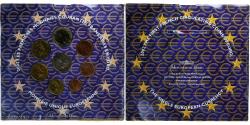 World Coins - France, Coffret 1c. à 2€, 2002, Monnaie de Paris, FDC.BU,