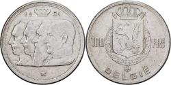 World Coins - Belgium, Régence Prince Charles, 100 Francs, 100 Frank, 1951, Brussels, Silver