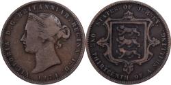 World Coins - Jersey, Victoria, 1/13 Shilling, 1871, Bronze, , KM:5