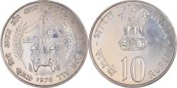 World Coins - Coin, INDIA-REPUBLIC, 10 Rupees, 1976, Mumbai, Bombay, , Copper-nickel