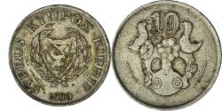 World Coins - Cyprus, 10 Cents, 1990