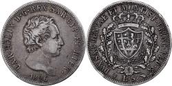 World Coins - ITALIAN STATES, SARDINIA, Carlo Felice, 5 Lire, 1826, Torino, Silver,