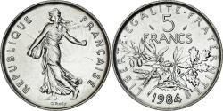 World Coins - Coin, France, Semeuse, 5 Francs, 1984, Paris, série FDC, , Nickel Clad