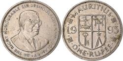 World Coins - Mauritius, Rupee, 1993, Copper-nickel, , KM:55