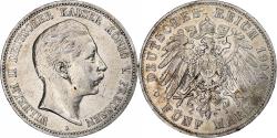 World Coins - German States, PRUSSIA, Wilhelm II, 5 Mark, 1904, Berlin, , Silver