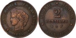 World Coins - France, 2 Centimes, Cérès, 1893, Paris, Bronze, , Gadoury:105