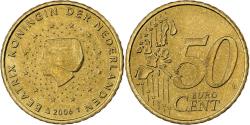 World Coins - Netherlands, 50 Euro Cent, 2006, Utrecht, Nordic gold,
