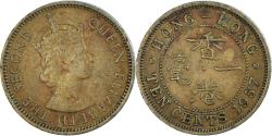 World Coins - Coin, Hong Kong, 10 Cents, 1957