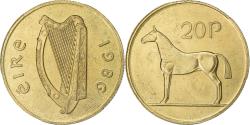 World Coins - Ireland, 20 Pence, 1986, Nickel-Bronze, , KM:25