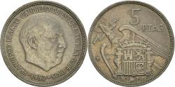 World Coins - Coin, Spain, Caudillo and regent, 5 Pesetas, 1957, , Copper-nickel