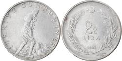 World Coins - Coin, Turkey, 2-1/2 Lira, 1963, , Stainless Steel, KM:893.1