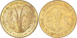 World Coins - Coin, West African States, 5 Francs, 1984