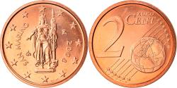 World Coins - San Marino, 2 Euro Cent, 2008, Rome, , Copper Plated Steel, KM:441