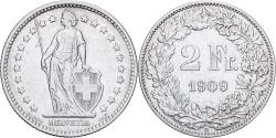 World Coins - Switzerland, 2 Francs, 1909, Bern, Silver, , KM:21