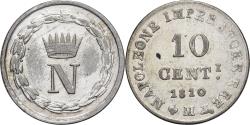World Coins - Kingdom of Italy, Napoleon I, 10 Centesimi, 1810, Milan, Billon,