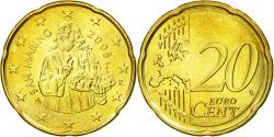 World Coins - San Marino, 20 Euro Cent, 2008, , Brass, KM:483