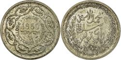 World Coins - Coin, Tunisia, Muhammad al-Amin Bey, 10 Francs, 1950, Paris, , Silver