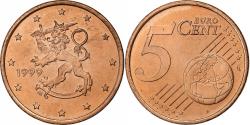 World Coins - Finland, 5 Euro Cent, 1999, Vantaa, , Copper Plated Steel, KM:100