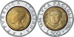 World Coins - Coin, Italy, 500 Lire, 1994, Rome, , Bi-Metallic, KM:167