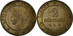 World Coins - Coin, France, Cérès, 2 Centimes, 1884, Paris, , Bronze, KM:827.1