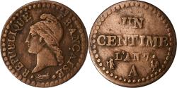 World Coins - France, 1 Centime, Dupré, AN 7, Paris, Copper, , Gadoury:76