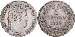 World Coins - France, 5 Francs, Louis-Philippe, 1835, Lyon, Silver, , Gadoury:678