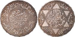World Coins - Coin, Morocco, Yusuf, 1/2 Rial, 5 Dirhams, 1912, bi-Bariz, Paris,