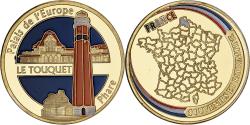 World Coins - France, Medal, 62/ Le Touquet-Paris-Plage, Copper-Nickel Gilt,