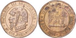 World Coins - France, 5 Centimes, Napoléon III, Sedan, 1870, Satirique, Bronze,