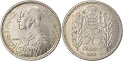 World Coins - Coin, Monaco, Louis II, 20 Francs, Vingt, 1947, Paris, , Copper-nickel